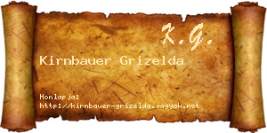 Kirnbauer Grizelda névjegykártya